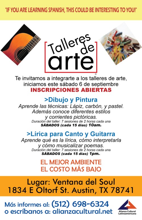 cartel-talleres,-con-frase-en-Ingles